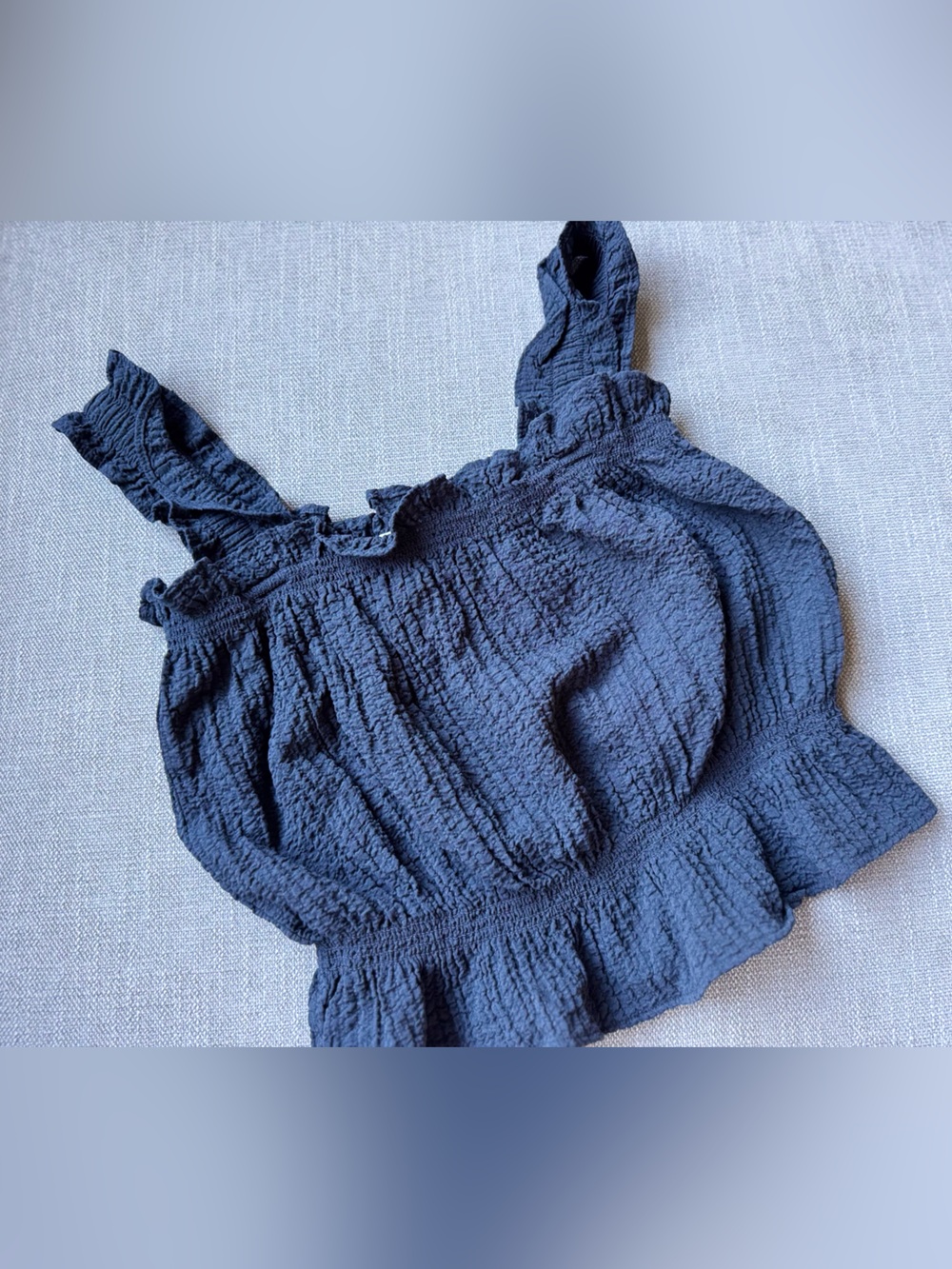 H&M Girls’  Smocked Ruffle Crop Top